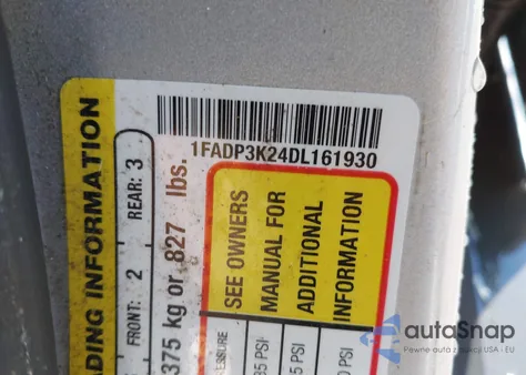 2013 Ford Focus Se z USA, uszkodzony, nr VIN 1FADP3K24DL161930